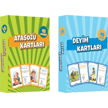 Safkan Kids Atasözü ve Deyim Kartları 2 Kutu