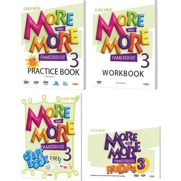 Kurmay Yayınları  3. Sınıf More and More English 3 Practice Book - Workbook + 5 Hikaye Kitabı +