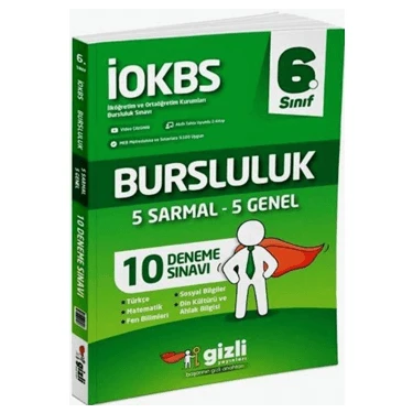 Gizli İOKBS 6.Sınıf Bursluluk 10 Deneme Sınavı Gizli