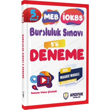 Ardışık Yayınları 5. Sınıf Bursluluk Deneme Sınavı 2026 İOKBS Video Çözümlü 100