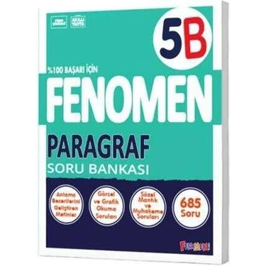 Gama Yayınları 5. Sınıf Fenomen Paragraf Soru Bankası İleri Düzey Eğitim
