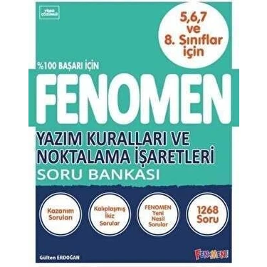 Fenomen Yayınları Fenomen Yayıncılık Yazım Kuralları Ve Noktalama İşaretleri Soru Bankası 5-6-7-8.