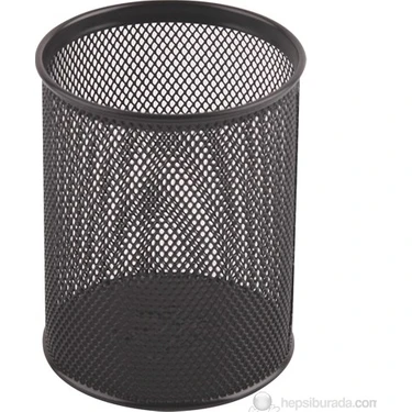 Ark 3A Metal Yuvarlak Kalemlik 1 Adet Siyah Renkli Kaliteli Paslanmaz Metal