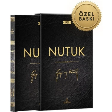 Nutuk Özel Deri Ciltli ve Kutulu Eser Ephesus Yayınları'ndan Mustafa Kemal Atatürk'ün