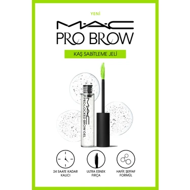 M.A.C Dökülme Yapmayan 12 Saate Kadar Kalıcı Kaş Sabitleyici 7.8ml Pro Locked Brow Gel -