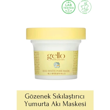 Gello Gözenek Sıkılaştırıcı Yumurta Akı Maskesi - Egg White Pore