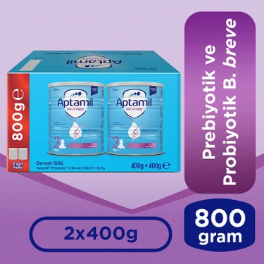 Aptamil Prosyneo 2 Prebiyotikli Probiyotikli Devam Sütü 400 Gr x2 Adet 800