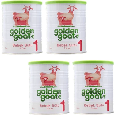 Golden Goat 1 Keçi Sütü Bazlı Bebek Sütü 400 gr 0-6 Ay İçin Sütlü 4'lü