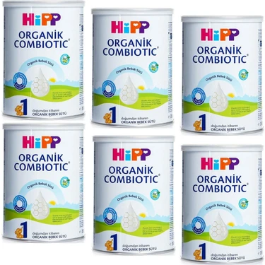Hipp Organik Combiotic Bebek Sütü 350 g 6 Adet 1 Yaş ve Üstü İçin Doğal