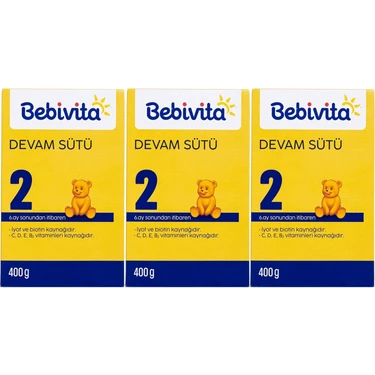Bebivita Bebek Sütü 400GR No:2 (6-12 Ay) (3 Lü