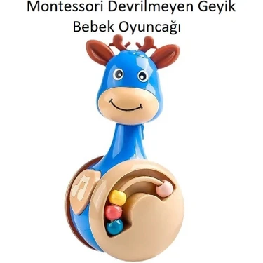 Tuto Baby Devrilmeyen Sevimli Geyik Oyuncağı 3 Ay Üstü Bebekler İçin Eğitici Duyusal Gelişim