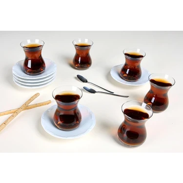 Maria Beyaz 12 Parça 6 Kişilik Çay