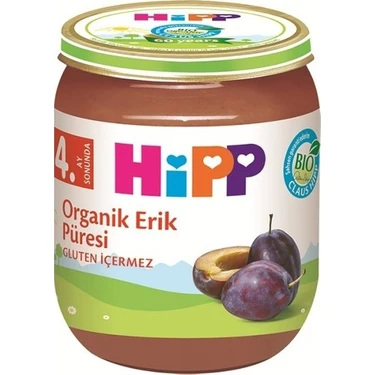 Hipp Organik Erik Püresi 125 gr 0-6 Ay Bebekler İçin Hormon ve Katkı Maddesi