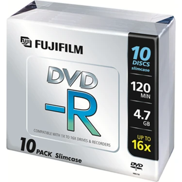 Fujifilm Dvd-R 4.7gb 16X Ince Kutu 10