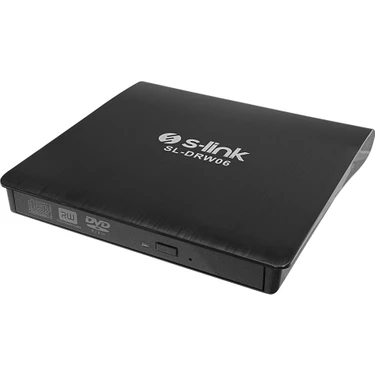 SHC4200 S-Link SL-DRW06, USB 3.0, External, Siyah, Slim, Cd-R/dvd-R/rw Optik