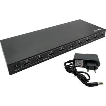 FinDit Fully G-538J 8 Port HDMI Splıtter Dağıtıcı