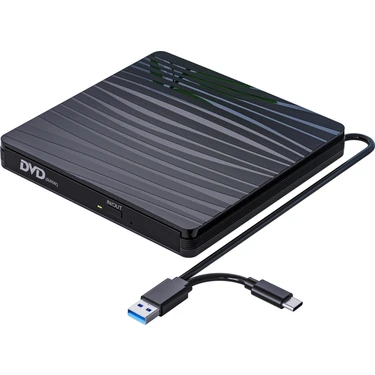 Upway  DVD Rw USB 3.0 Type-C Slim Harici CD DVD Yazıcı Okuyucu MacBook iMac