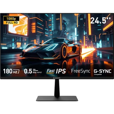Gamebooster GB-25F180FF 24.5" 180Hz Fast IPS 0.5ms Fhd 1*hdmı+1*dp Rgb Flat Gaming