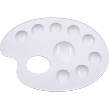 Hatas 20cm Plastik Godeli Öğrenci Resim Paleti /