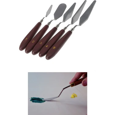Hannah Metal Spatula Set 5'li Palette