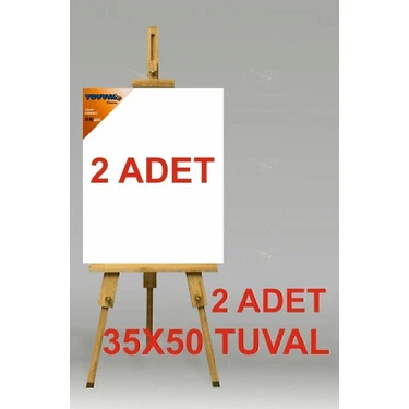 Tuvval 2 Adet 35X50 cm Tuval Katı Kumaş ile Sanatsal Projeler İçin