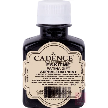 Cadence Eskitme Patina Zifti 100 ml Sanatsal Uygulamalar için Siyah
