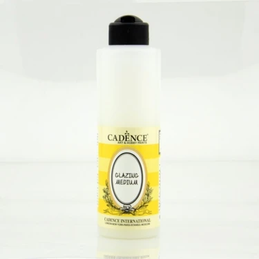 Cadence Glazing Medium 250 ml – Akrilik Boyalar İçin Şeffaf Katman Oluşturucu ve Parlaklık Artırıcı