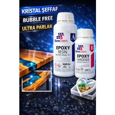 Stonechem Stonemix Süper Şeffaf Epoksi Reçine 750GR.(SÜPRİZ