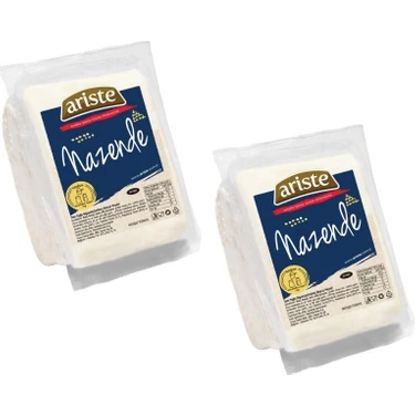 Ariste 2'li Nazende Tam Yağlı Beyaz Peynir 900 gr (450 gr x 2) – Keçi Sütü