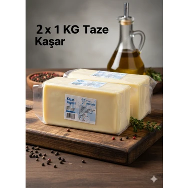 Niyazibey Çiftliği Taze Kaşar Peynir 2 kg  Yöresel  Çiftliğimizin Kendi Sütünden Geleneksel Gerçek
