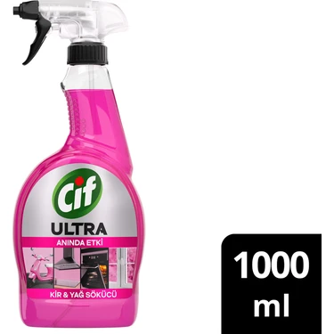 Cif Ultra Sprey Sakura Parfümlü Kir ve Yağ Sökücü 1000