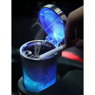 Marsilyan Araç Içi Oto Kokusuz Küllük Rgb Işıklı