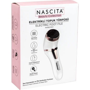 Nascita Kablosuz Elektrikli Topuk Törpüsü - Portatif, Kuvars Kristalli, USB ile Şarj Edilebilir,