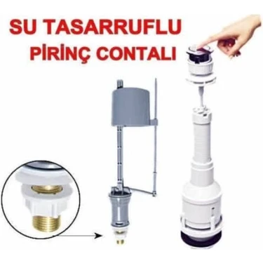 MiraLive Klozet Sifon Basmalı Rezervuar Iç Takım Su