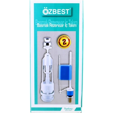 MiraLive Özbest Su Tasarruflu Basmalı Klozet Rezervuar Iç Takımı - Uyumlu ve