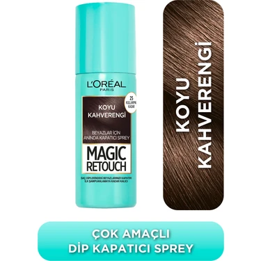 L'Oréal Paris Magic Retouch Beyaz Dipleri Kapatıcı Sprey - Koyu