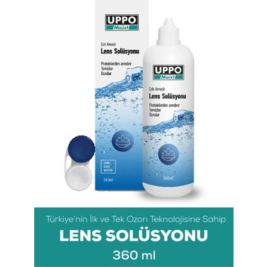 Uppo Moist Lens  Solüsyonu 360 ml Türkiye'de ve Dünya'da Ozanlama Teknolojisi Ile Üretilen lens