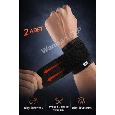 Ankaflex 2 Adet Exp Ayarlanabilir Bilek Bandajı Ortopedik El Bileği Ateli Bilek Ateli Bileklik El