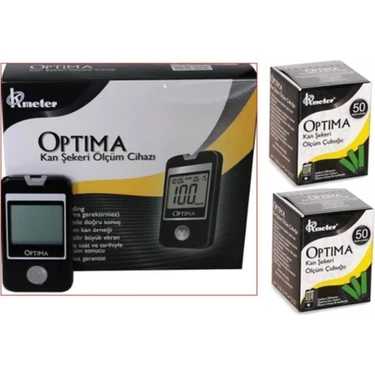 Optima Kan Sekeri Ölçüm Cihazı + 2 Kutu Strip 100