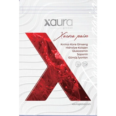 Xaura Global Transdermal Bant - Zihni Berraklaştıran, Tüm Vücut İçin Faydalı Kırmızı Kore Ginseng,