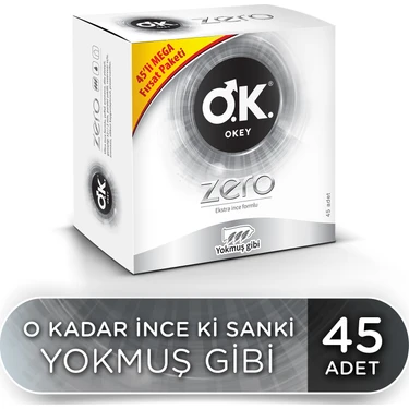 Okey Zero 45'li Prezervatif Avantaj
