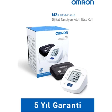 OMRON M2+ 30 Ölçüm Hafızalı Geniş Manşetli Üst Koldan Ölçer Dijital Tansiyon
