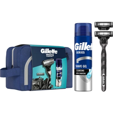 Gillette Mach3 Charcoal 2Up + Charcoal Series Jel 200ML +