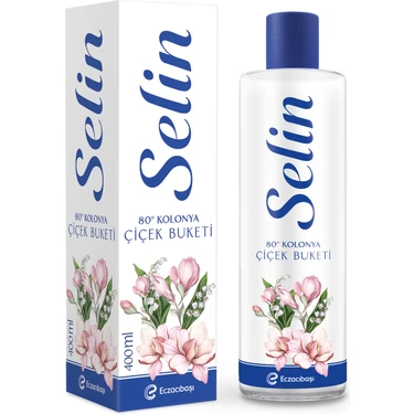 Selin Parfümlü Kolonya Çiçek Buketi Pet 400
