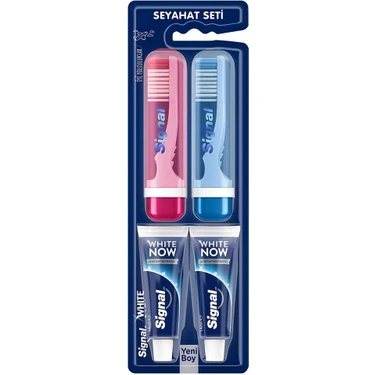 Signal White Now Diş Macunu 14 ml + Diş Fırçası Seyahat Seti