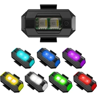 Kablosuz Mini Çakar Lamba - Kablosuz 7 Renk Çakarlı Lamba LED - Araba Motosiklet