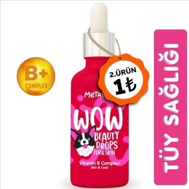 Metapet Tüy Döken Köpeklere -Biotin Sağlığı Damlası, Dökülmesi Engelleyici Önleyici, Tüy Dökme için