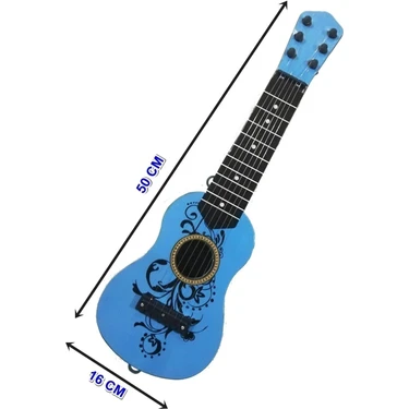 Brother Toys Mavi Oyuncak Ispanyol Gitar 6 Telli 50 Cm. Okul Gösteri