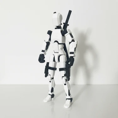 Nbshop DUMMY13 Aksiyon Figür Robot 20CM - Tüm Eklemleri Hareketli (Aksesuarlar