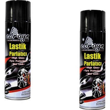 Ebrayn Premium Lastik Parlatıcı Aerosol Sprey 500 ml Yüksek Parlaklık ve Koruma